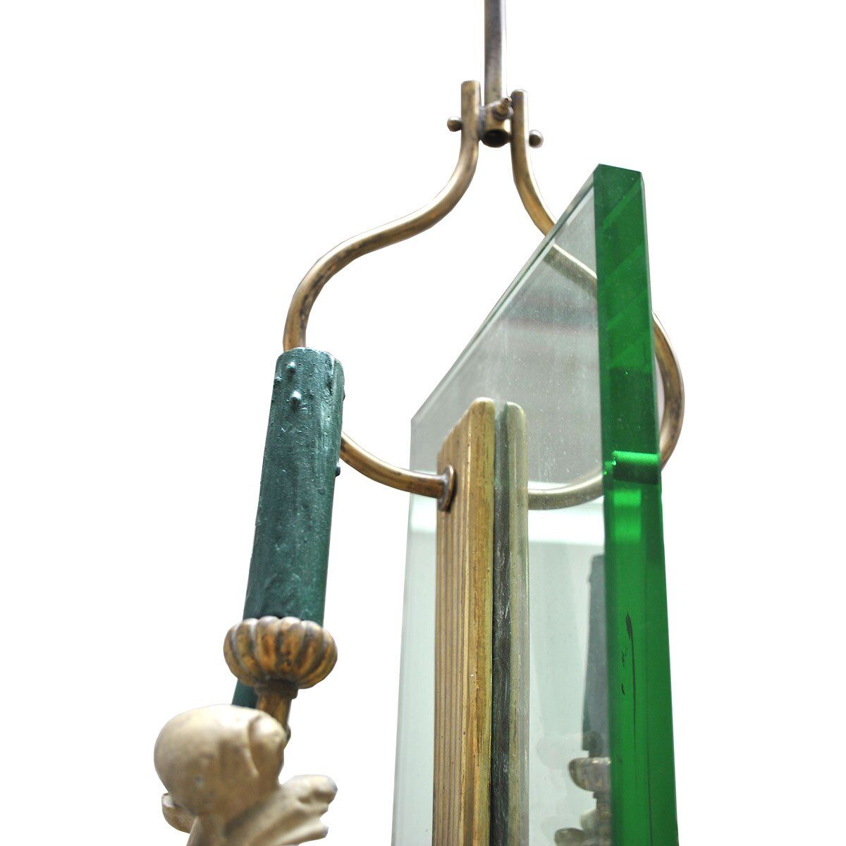 Suspended lamp in the style of Pietro Pietro, Italy, 1940s.