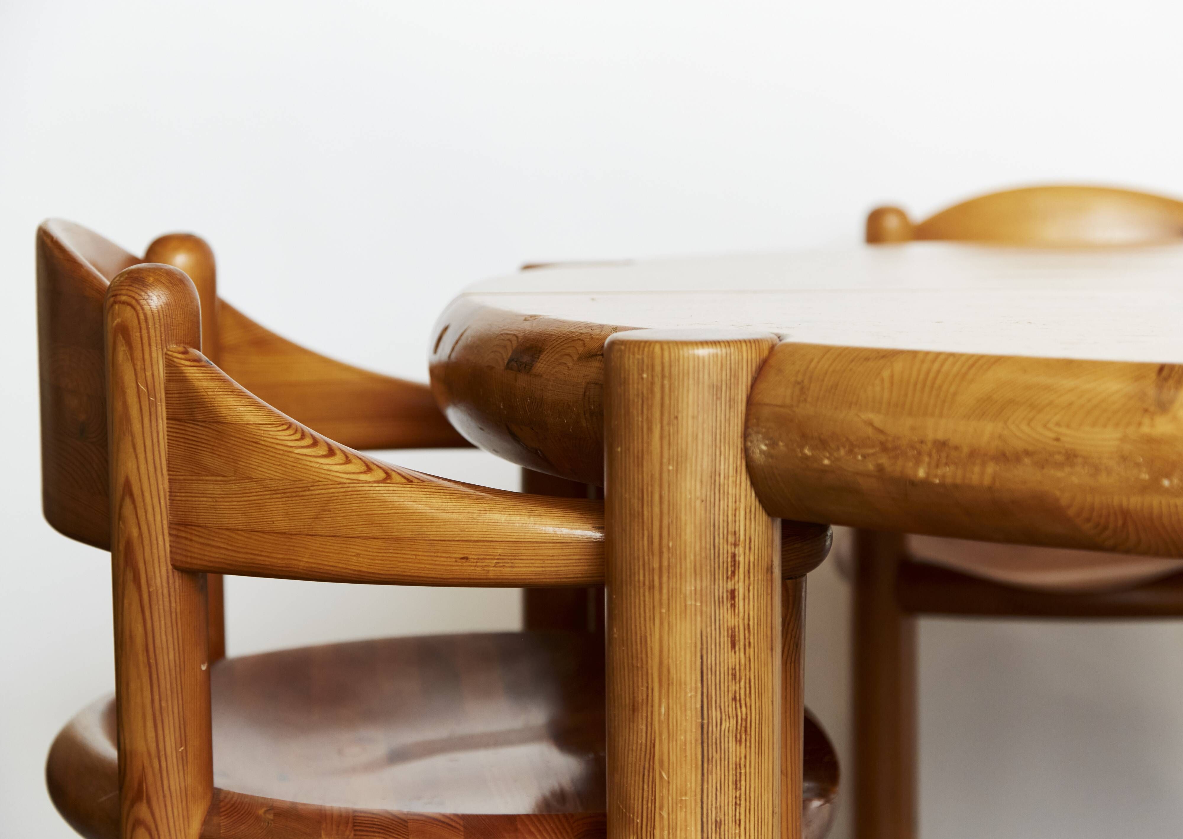 Dining Room Set by Rainer Daumiller for Hirtshals Savværk, 1970s, Set of 7