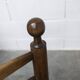 Brutalist children's chair by Charles Doudouyt 1960 oak and wicker