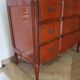 3-drawer chest of drawers in Louis XV style cherry wood, 1980s