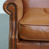Wingback Chair Made of Cowhide Leather