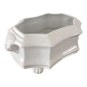 Jardinière en porcelaine blanche