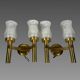 Jean PERZEL (1892 - 1986) Pair of modernist wall lights circa 1960 20th century