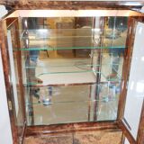 Illuminated Display Cabinet by Aldo Tura – Goat Leather & Parchment, 1970s, Milan