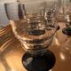 6 petits verres anciens