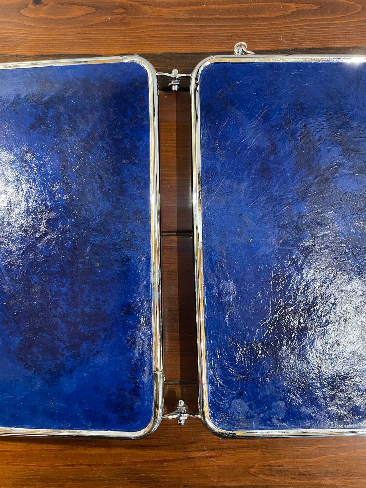Triptych barber mirror