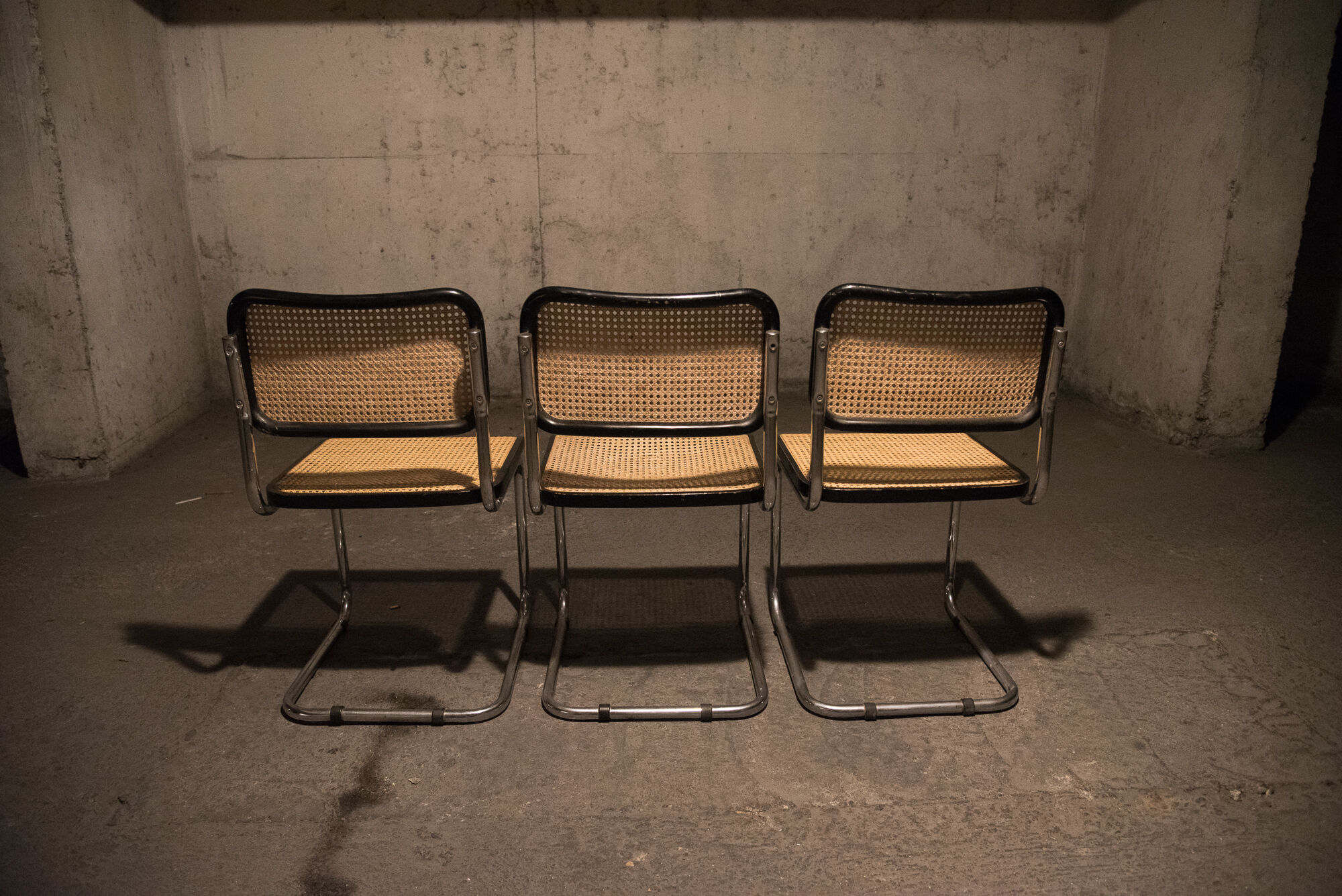 Set of 3 vintage B32 chairs by Marcel Breuer