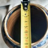 Glazed stoneware vase signed