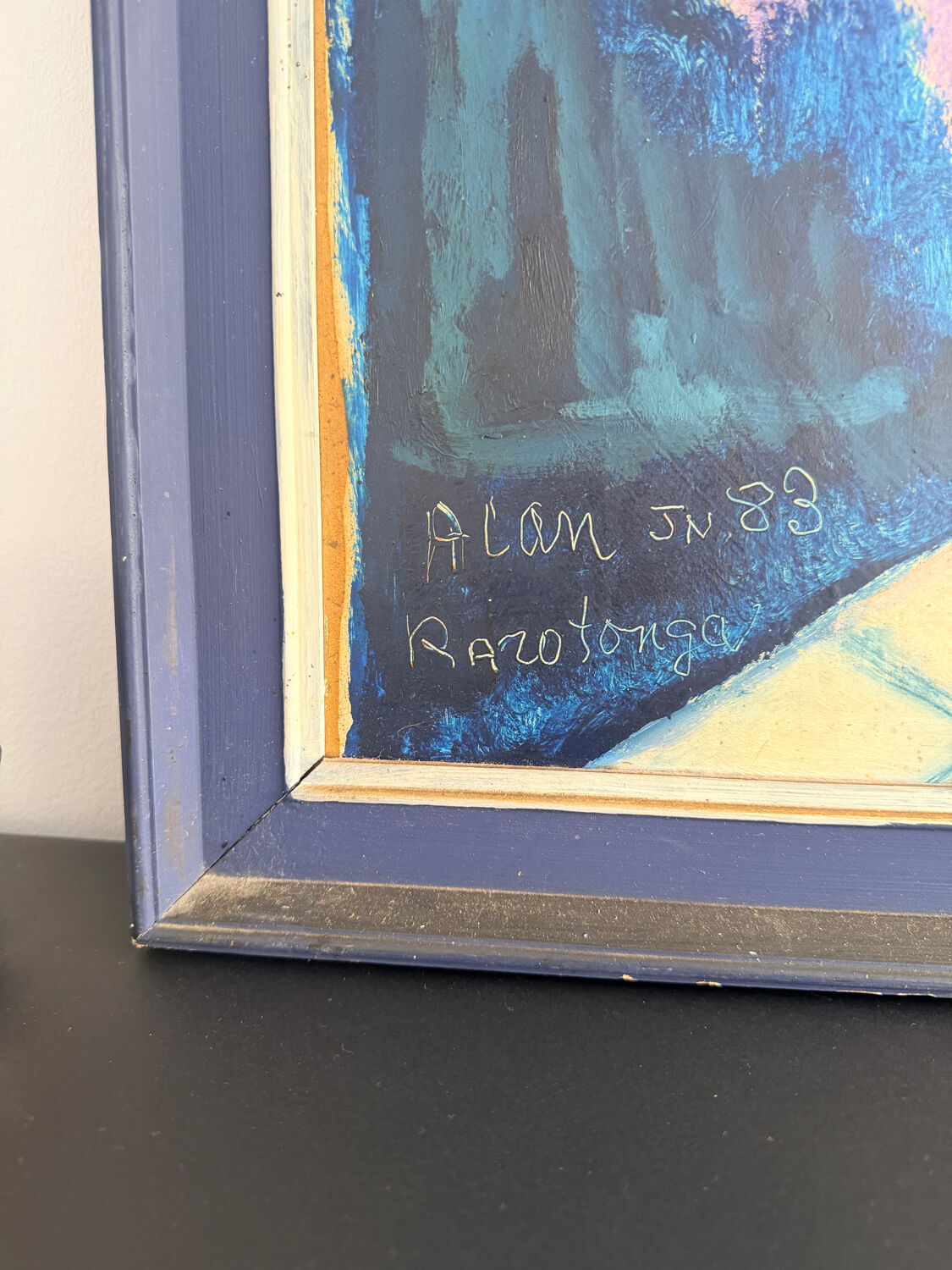 ALAN "Bouquet of Flowers" Oil on panel