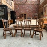 Set of 4 brutalist chairs