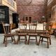 Suite de 4 chaises brutalistes