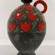 Alvino Bagni pottery vase Tulipani Rossi, Italy