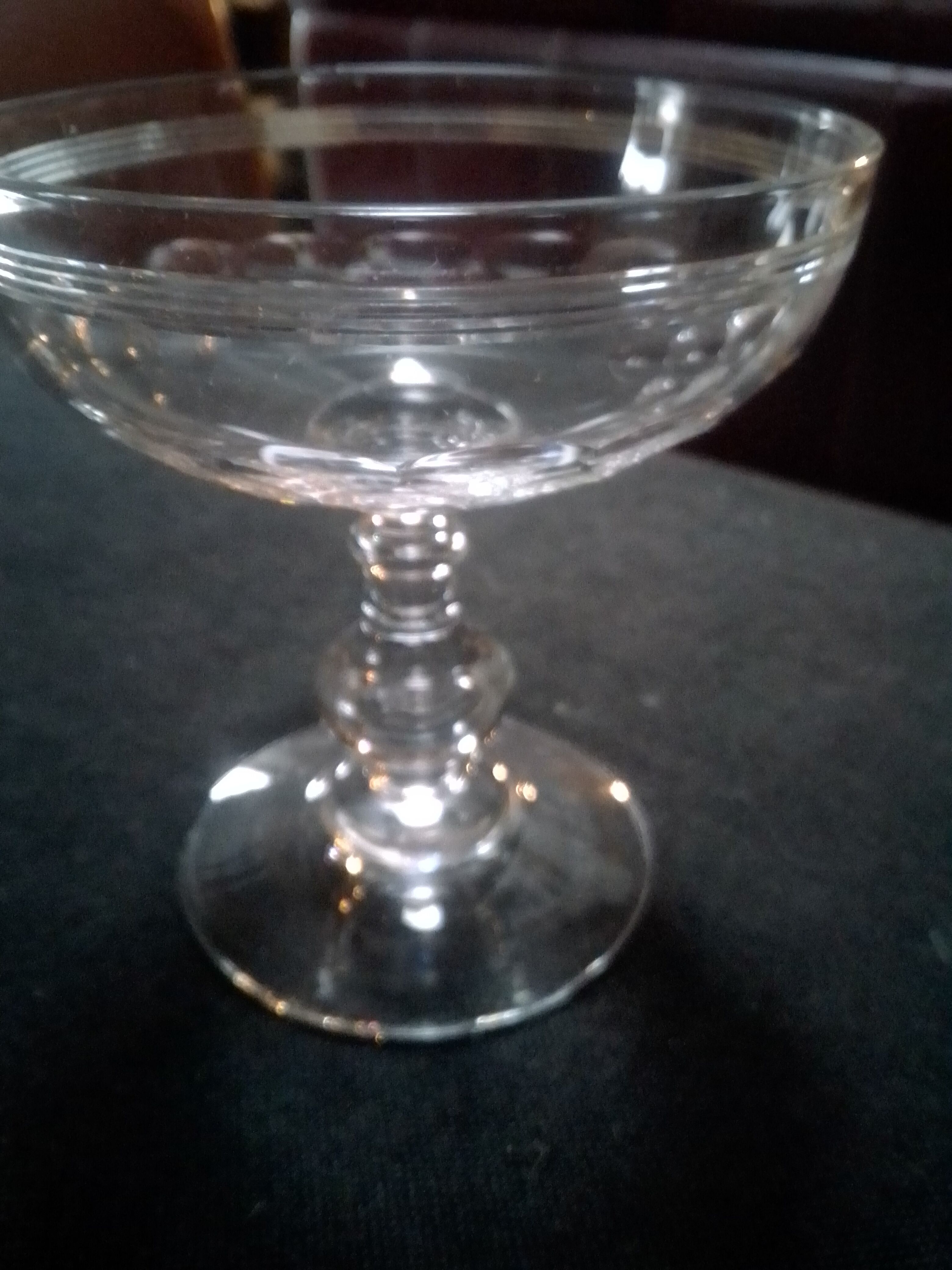 11 Baccarat champagne glasses