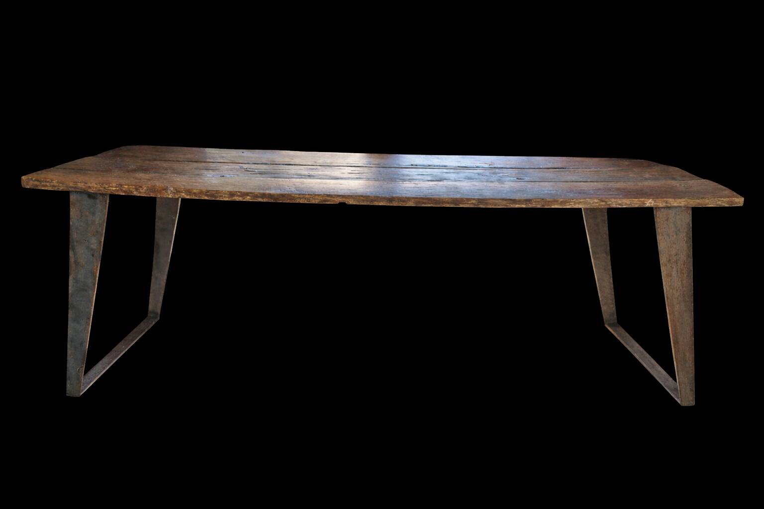 Large Oak Antique Table Wagon