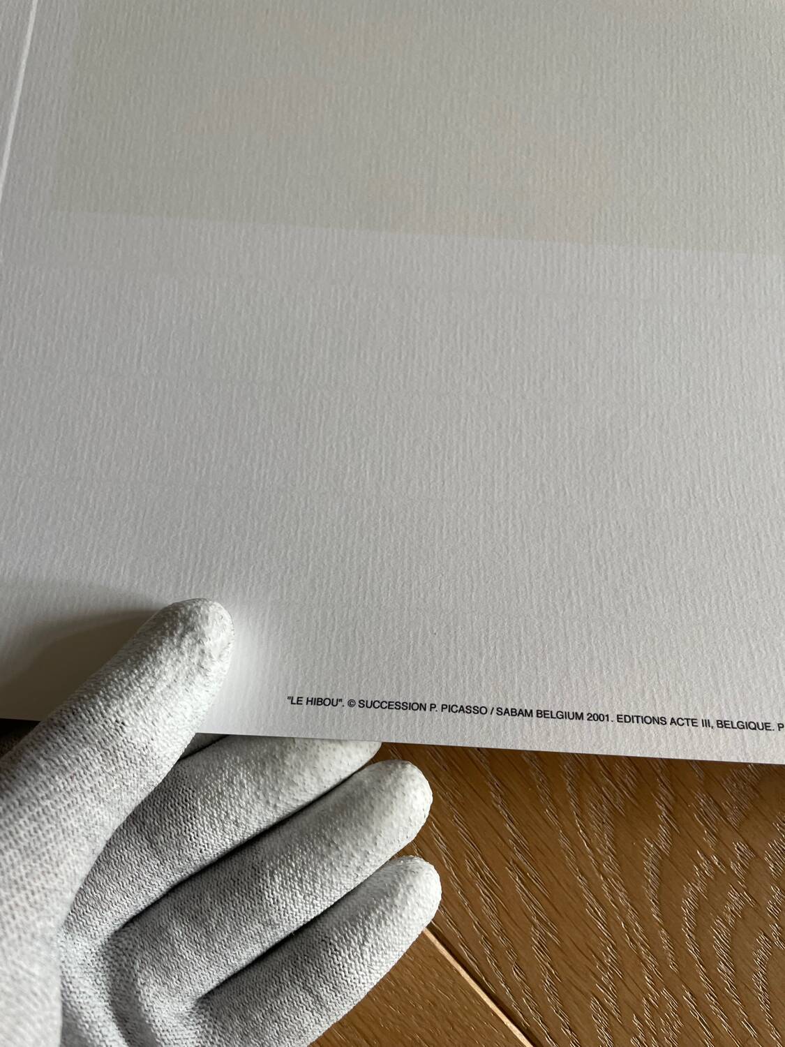 Pablo picasso (1881-1973), le hibou, cooyright succession p. picasso/ sabam belgium 2001