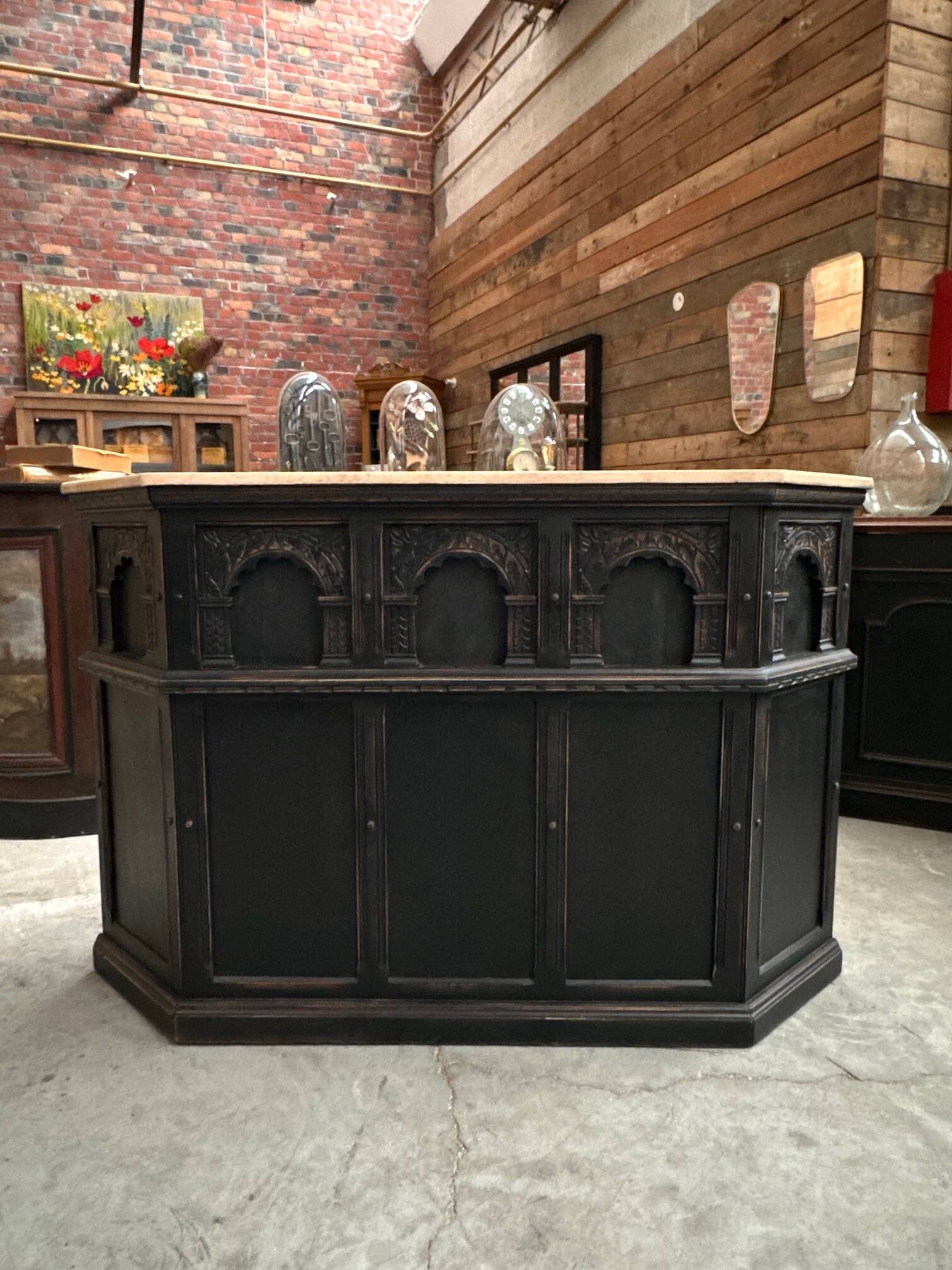 Oak bar counter Early 20th century