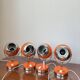 Set of 4 vintage 1970s eyeball lamps, Italy