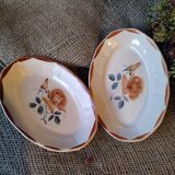 Duo de ravier Digoin Sarreguemines modèle 9181