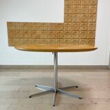 Dining table with 6-star base by Arne Jacobsen for Fritz Hansen