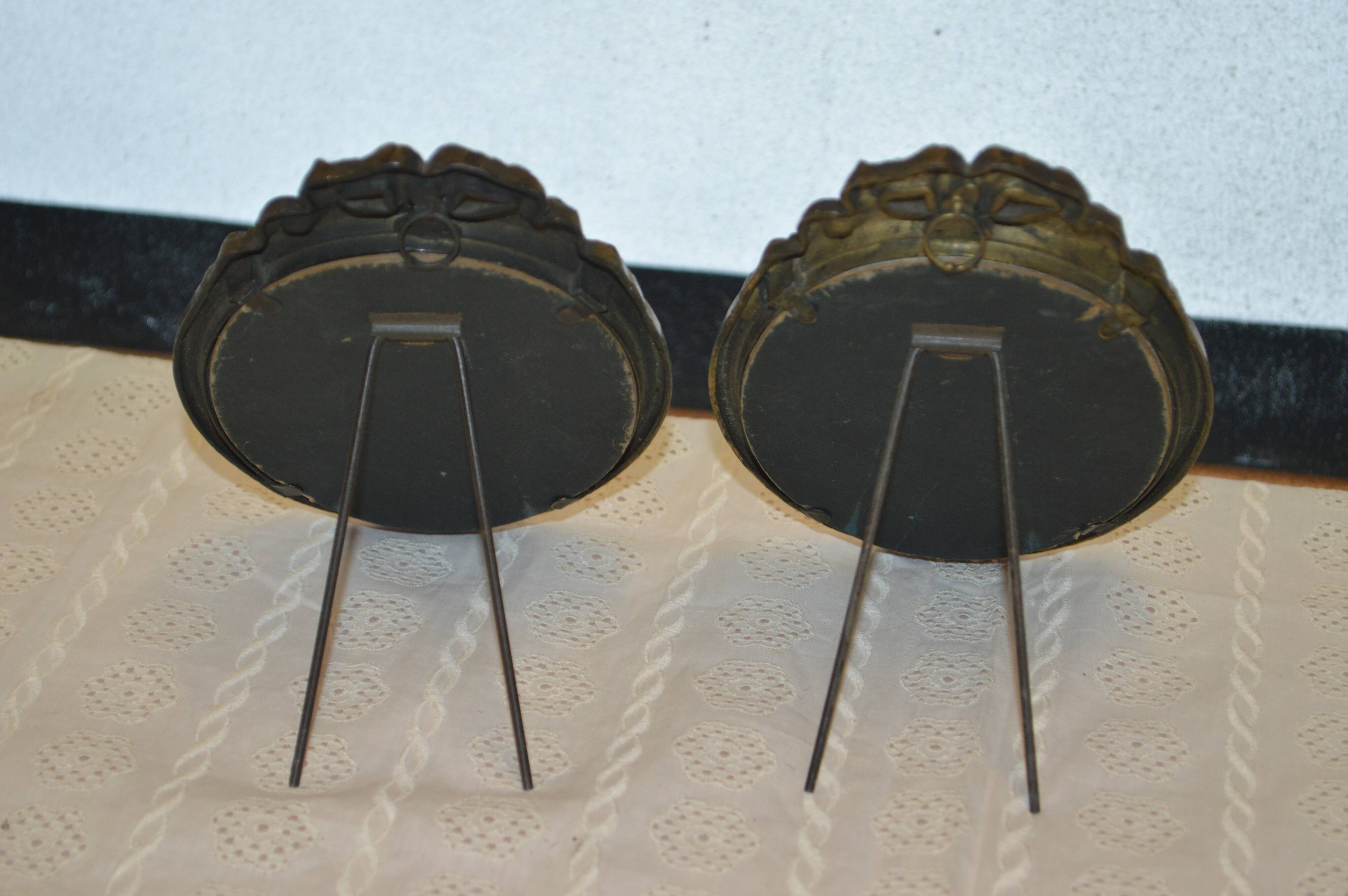 Brass frames with a knot