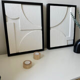 Diptych 3D abstract relief