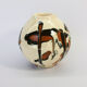 Round vase / signature fm / 1970s / mid-century / modernist / french ceramics