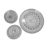 Set under flat bohemian crystal