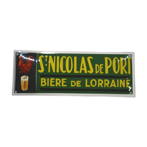 Plaque émaillée St nicolas de