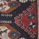 Tapis vintage turc de oushak tissé à la main 117x196 cm
