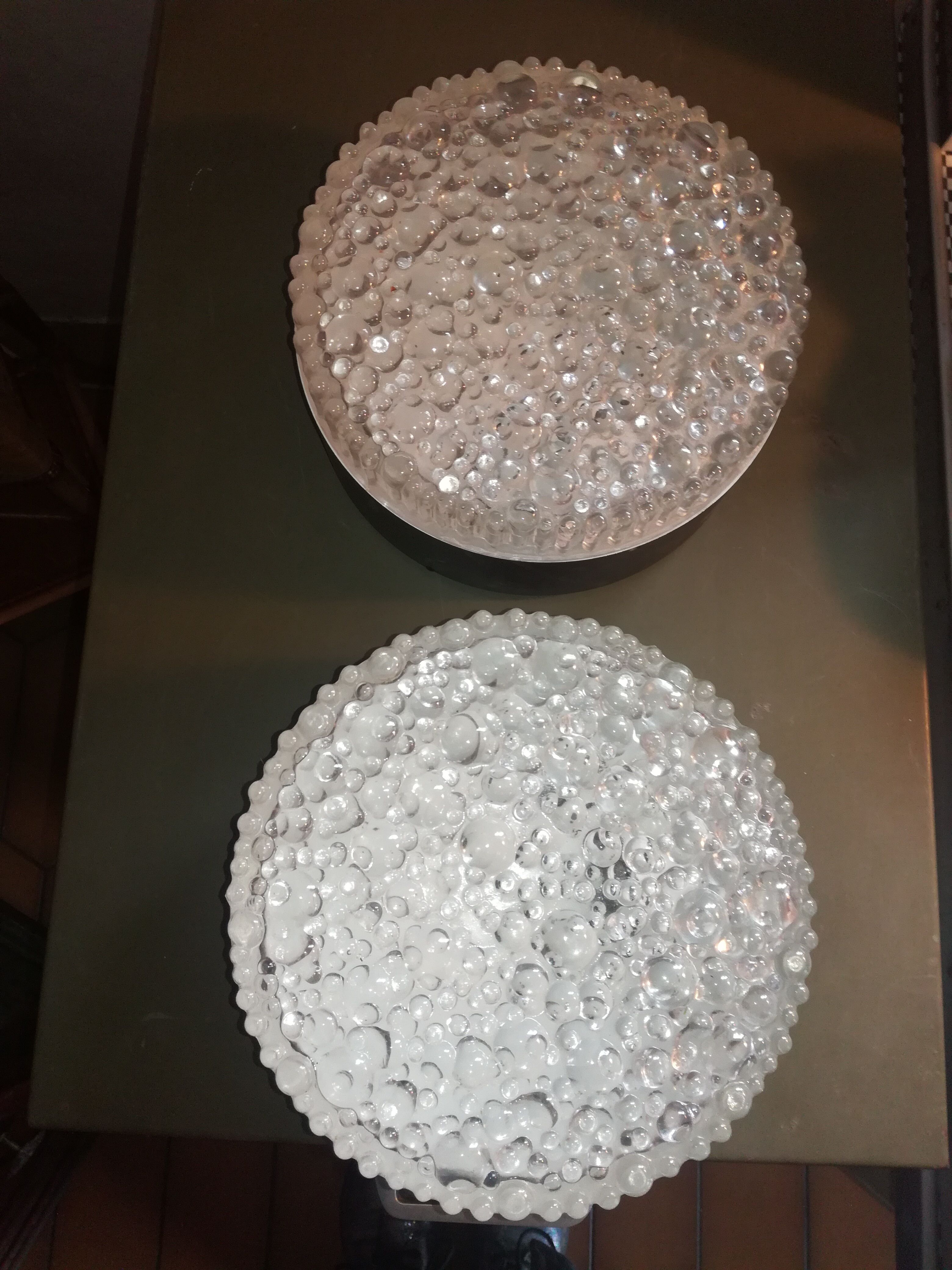 Two glass wall light