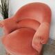 Paire de fauteuils crapaud vintage
