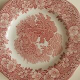 Vintage dessert plate Enoch Wedgwood (Tunstall). Pink Woodland model