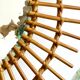Old vintage rattan mirror 44x54cm