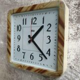 Old factory clock brown wall clock