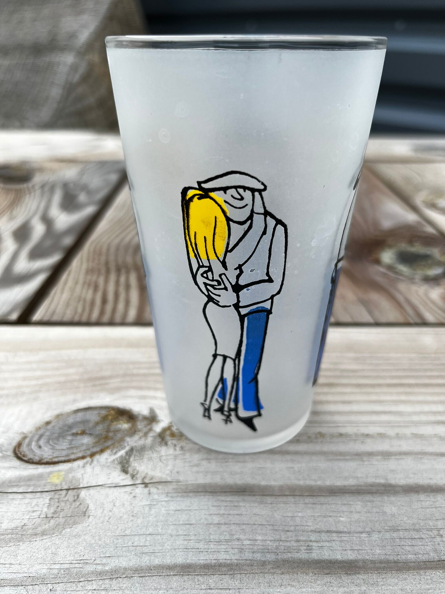 Verre vintage signé Cabu