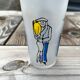 Verre vintage signé Cabu