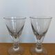 Pair of late 19th century absinthe glasses