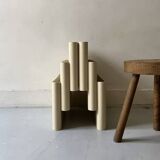 Off-white magazine rack by Giotto Stoppino for Kartell, Italy 1970s
