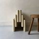 Off-white magazine rack by Giotto Stoppino for Kartell, Italy 1970s