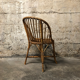 Vintage rattan basket chair