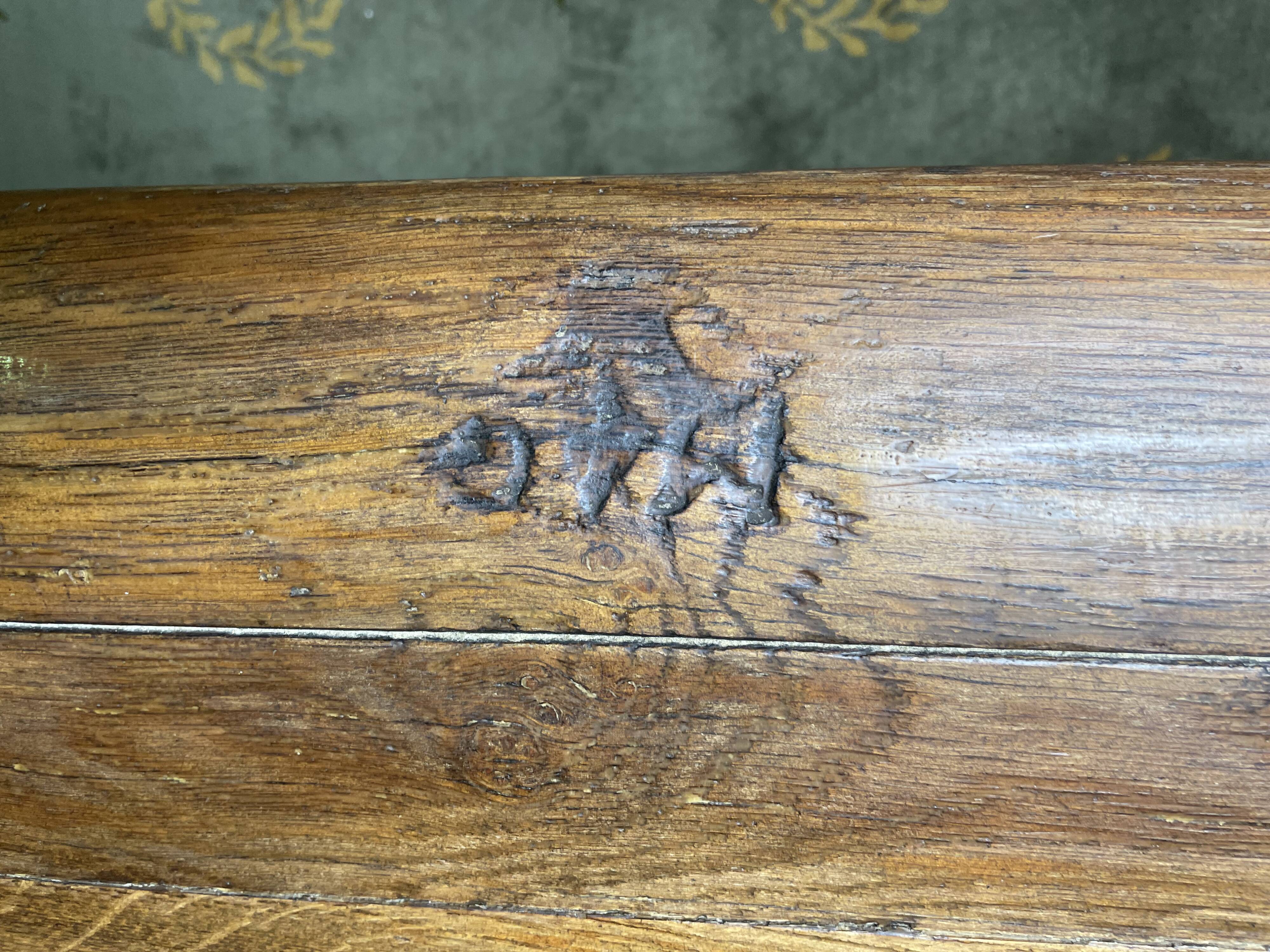 Solid oak monastery farm table