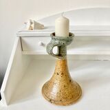 Stoneware candle holder Pierre Digan La Borne, 60s/70s