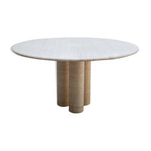 Table à manger vintage - travertin