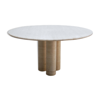 Vintage travertine dining table