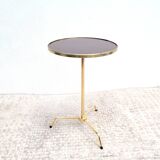 Vintage tripod pedestal table side table 1970