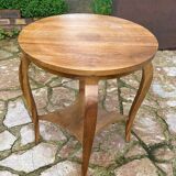 Old wooden pedestal table