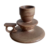 Hand candle holder in sandstone vintage cellar rat