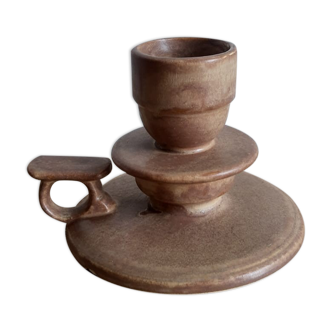 Hand candle holder in sandstone vintage cellar rat