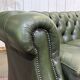 1970s leather Chesterfield three-seater sofa