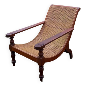 Colonial cane planter armchair